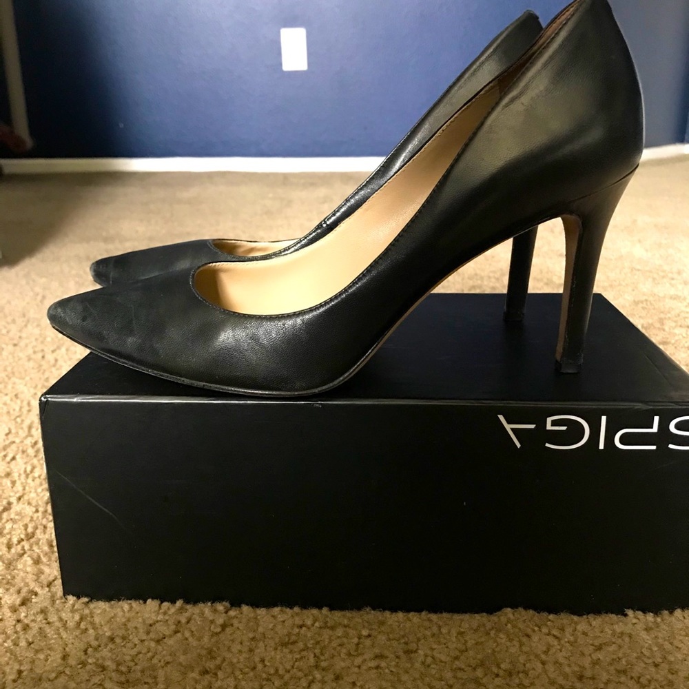 Via Spiga Carola Leather Heels